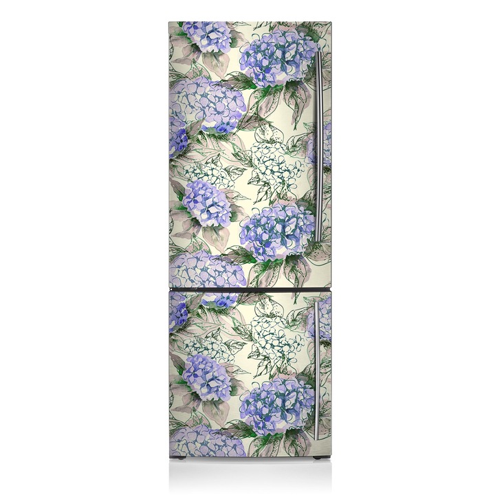 Декоративни магнити Tulup, Хортензия, Зелен, 70x190 см, за хладилника, издръжлив, 0000030216