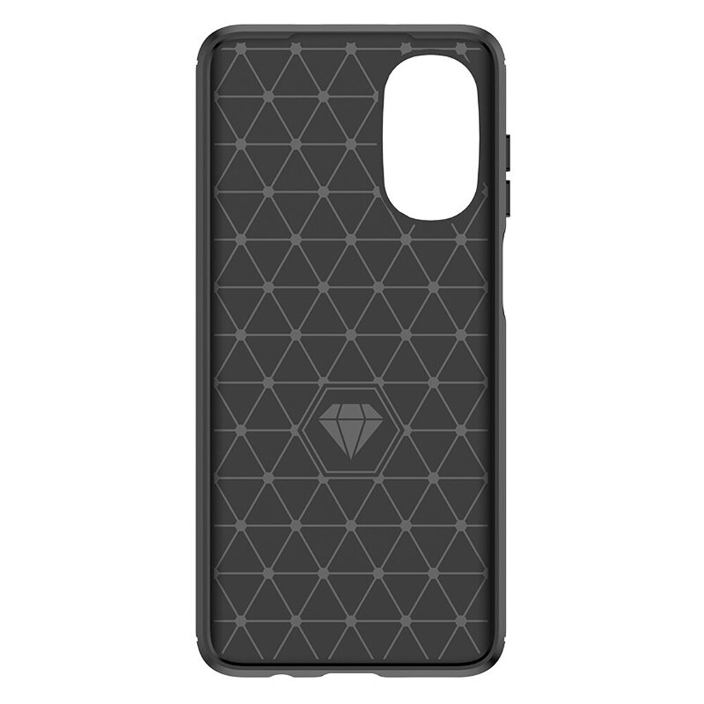 Husa pentru telefon, Smartphosis, Pentru Motorola Moto G52 4G / Moto G82 5G - Techsuit Carbon Silicon - Negru