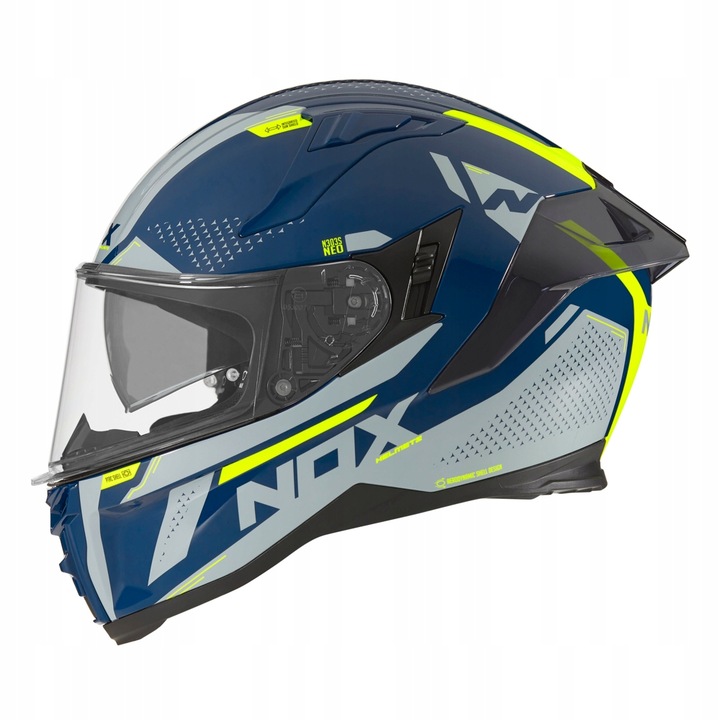 Casca moto 303-NEO, Nox, Policarbonat, Albastru, XL