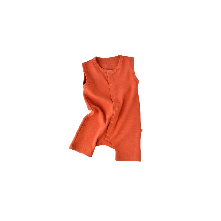 Salopeta fara maneci si panataloni scurti,100% bumbac organic, Scortisoara, BabyCosy