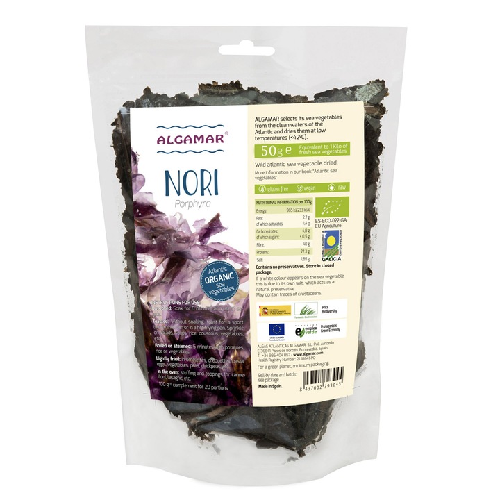 Alge Nori Bio, 50g
