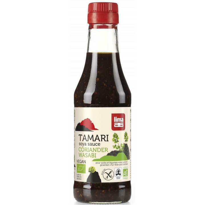 Sos de soia Tamari cu coriandru si Wasabi Bio, 250ml
