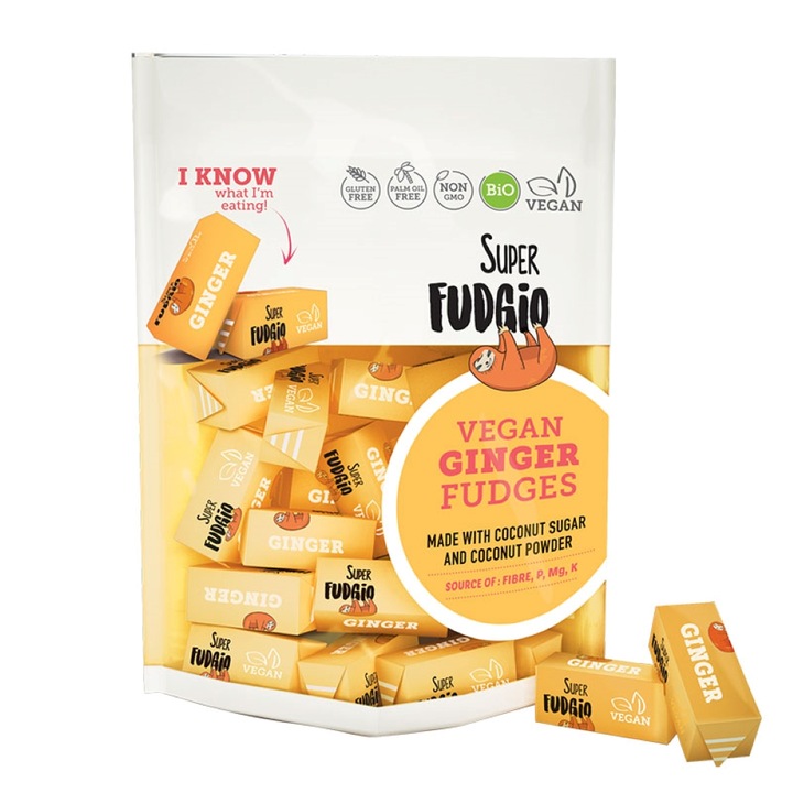 Caramele Bio aroma ghimbir fara gluten, 150g