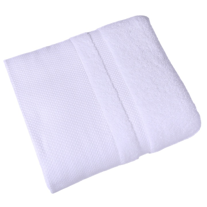 Prosop baie Premium Comfort, Bumbac, 70×140cm, Alb