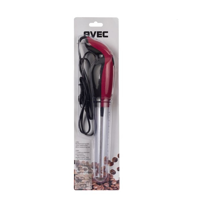 Електрически миксер Mercado Trade, За фрапе, 25W, Червен - Черен - eMAG.bg