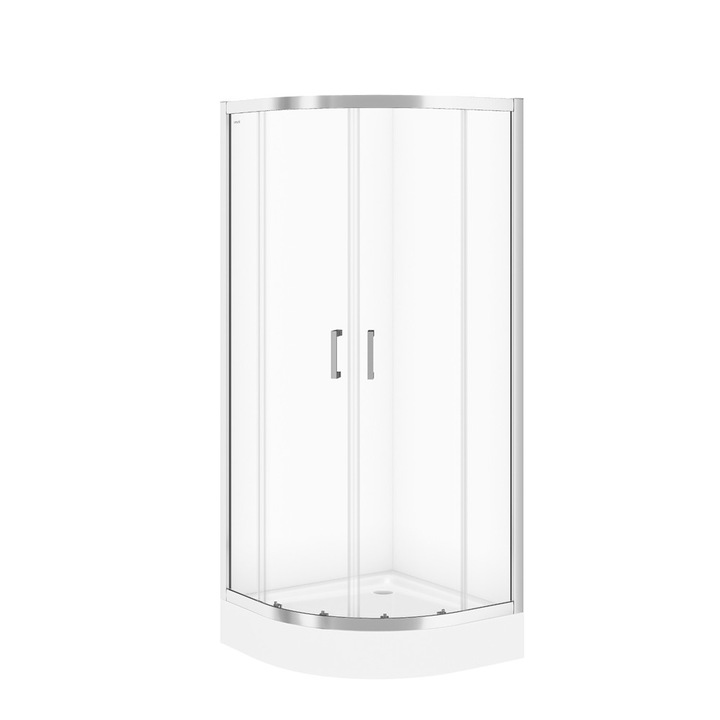 Cabina de dus Cersanit Basic Semirotunda 800 x 800 x 1850 S158-003