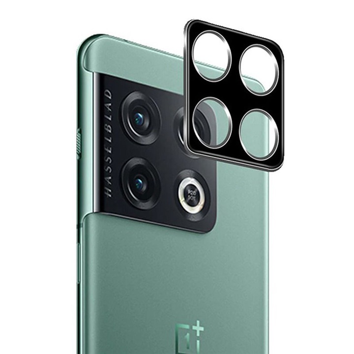 Kamerafilm OnePlus 10 Pro-hoz, Bibilel 9H edzett üveg, Fekete-Átlátszó, KOF-BBL5638