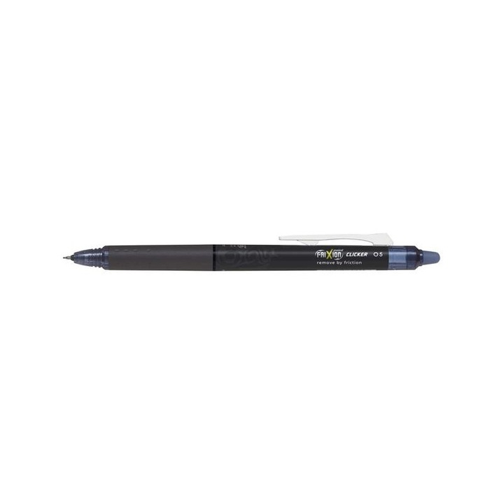 Ролер Pilot frixion clicker point 05 синьо-черен, изтриваем
