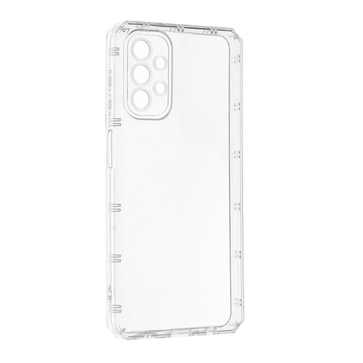 Силиконов кейс PhonePlusBG, за Samsung Galaxy A13 4G, Защита около камерите, Armor плътен силикон, Anti Shock, Прозрачен