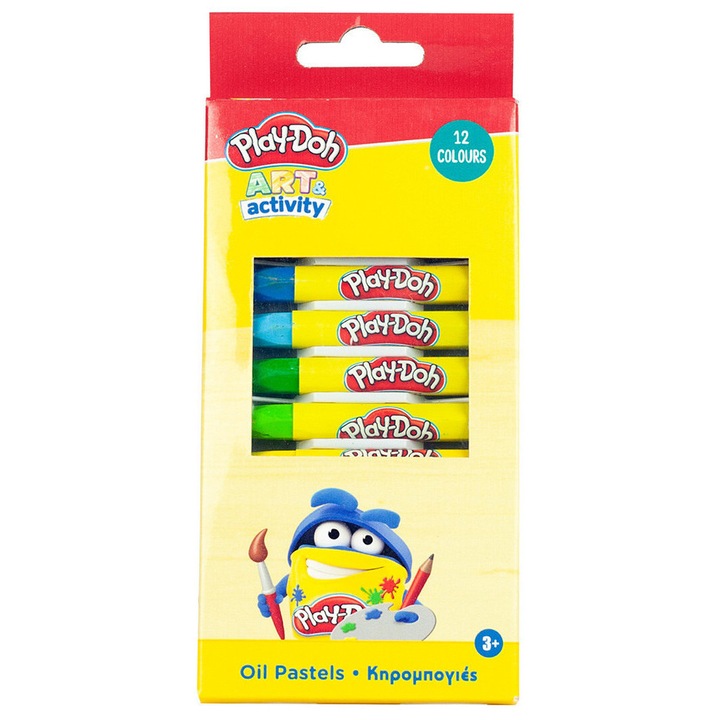 Play-Doh 12 színű olajpasztell kréta art