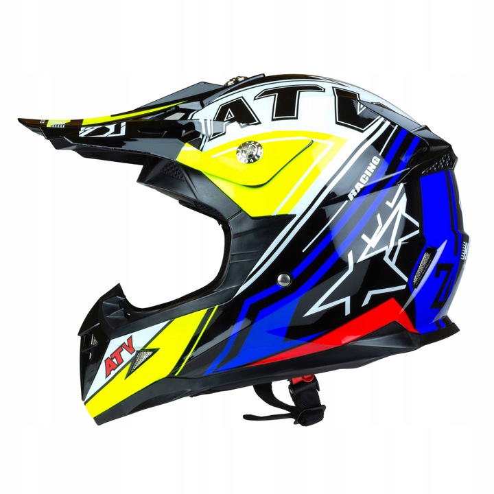 Casca protectie pentru moto cross/atv Horn Quad Atest, Policarbonat, Multicolor, L 59-60cm
