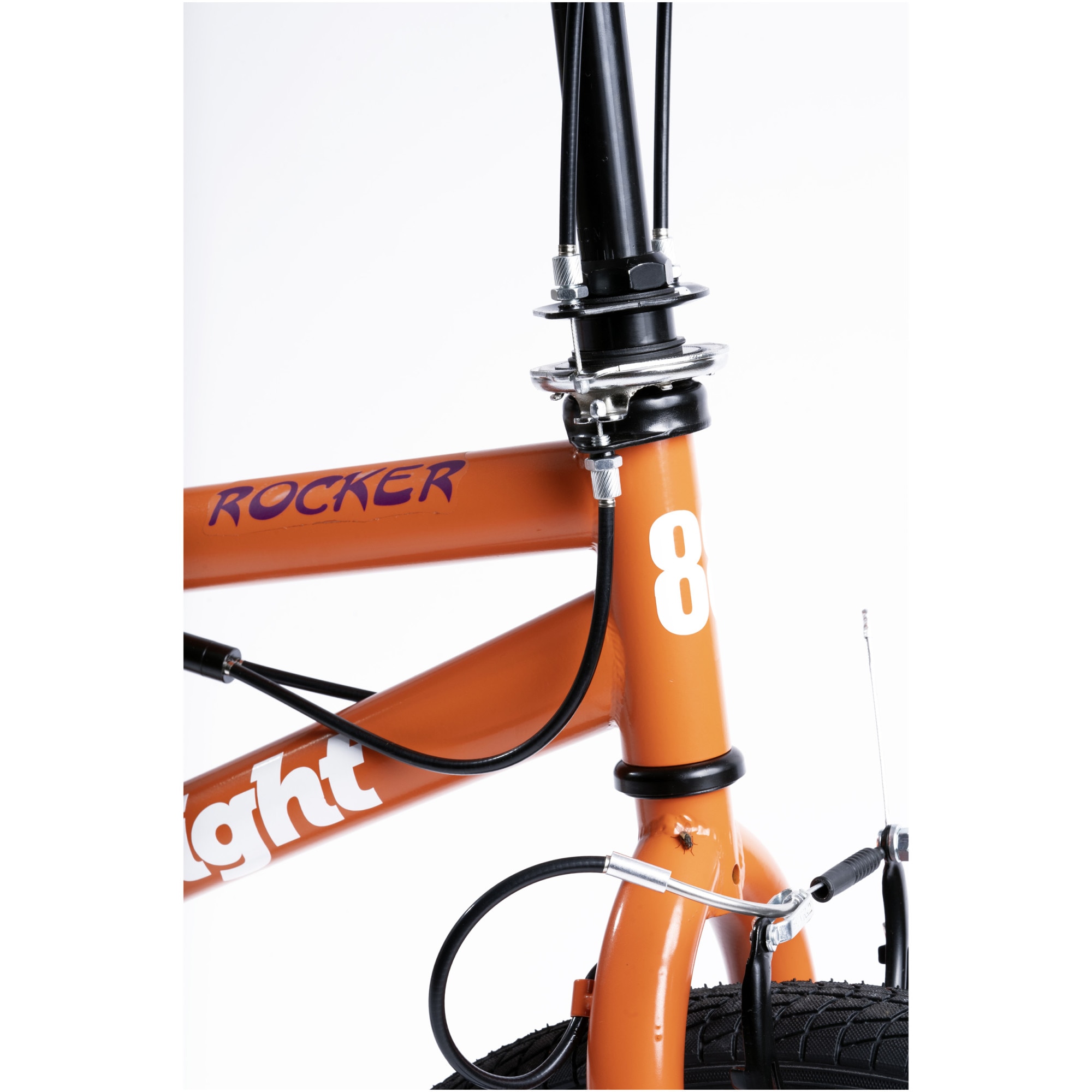 Велосипед EightyEight 2016A BMX, 20 инча, V-brake, Черен/Оранжев - eMAG.bg