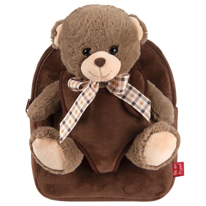 Hátizsák kivehető mackóval, 21cm