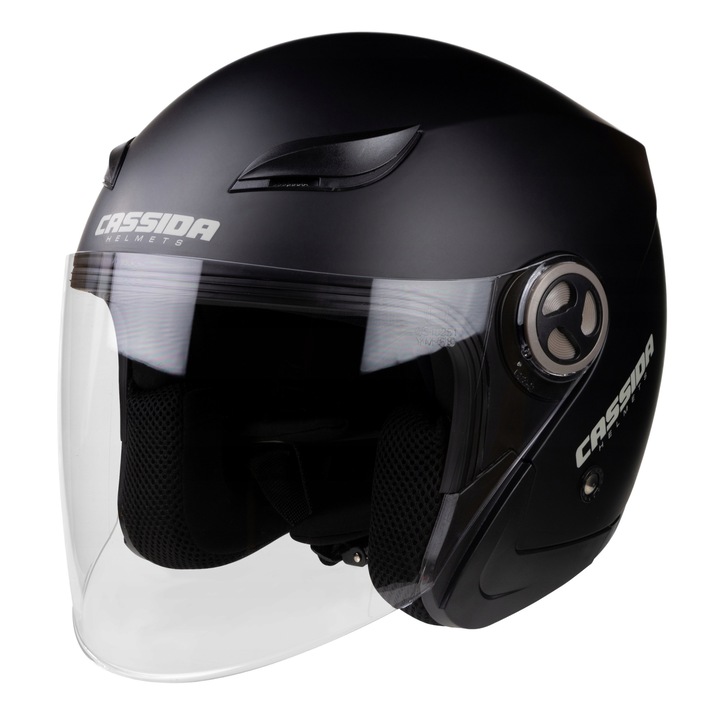 Casca protectie moto Cassida Reflex, Policarbonat, Negru, M