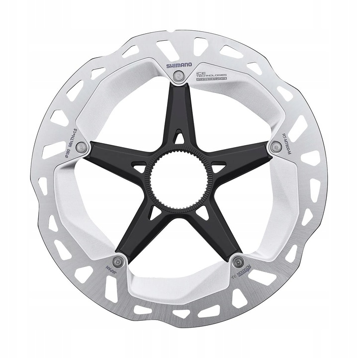 Rotor disc frana Shimano XT RT-MT800 Center Lock 180mm, piulita externa
