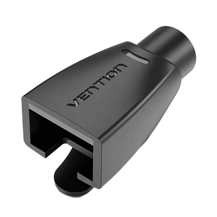 Set 50 buc mufe protectie RJ45, negre, Vention