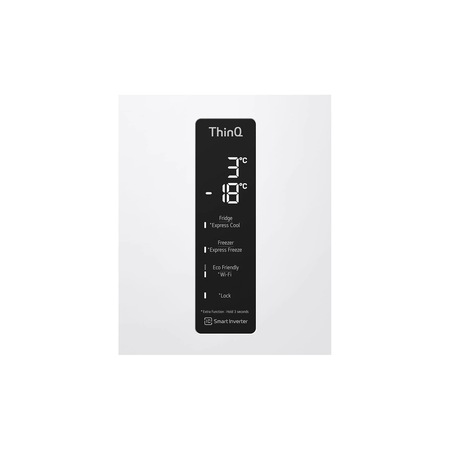 Combina frigorifoca LG GBB72SWDMN 203x60cm, Clasa energetic E, Capacitate 277L, Alb