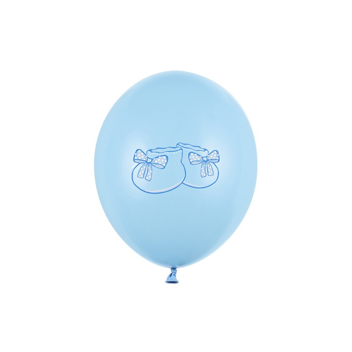 6 db 30 cm-es lufi készlet, Bootee, pasztellkék