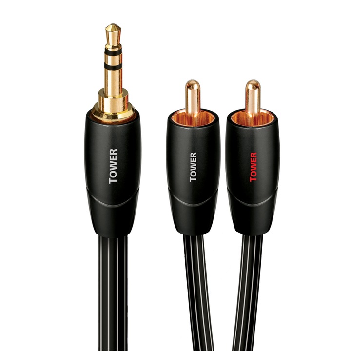Audiokábel 3,5 mm - 2RCA AudioQuest Tower 5 m