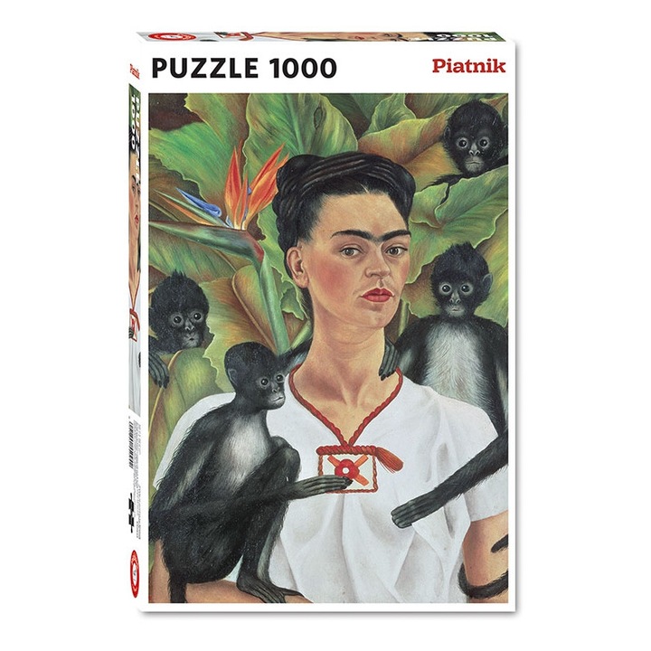 Пъзел Frida Kahlo, Piatnik, 67.5 x 44.1 cm, 1000 части, Многоцветен