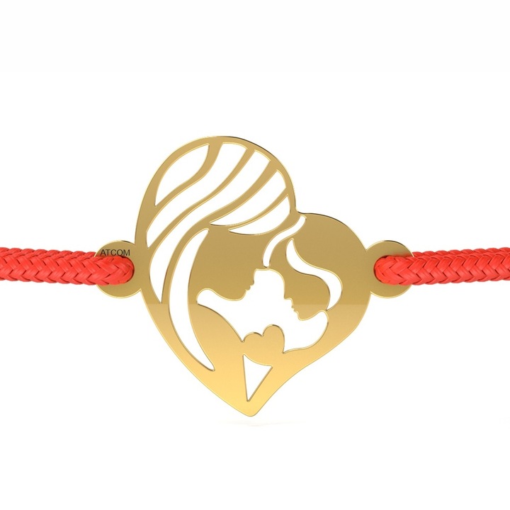 Дамска гривна, Модел Майка и Дъщеря, Жълта корда