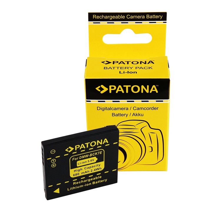 Acumulator /Baterie PATONA pentru Panasonic DMC-FH2 FH5 FH7 FH25 DMW-BCK7E- 1091