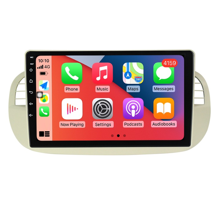 Navigatie Fiat 500 din 2007-2015, NAVIGPS, Android 13, Wireless Carplay si Android Auto, 2GB RAM si 32GB ROM, Display IPS 9 inch, Camera Marsarier, Internet, Aplicatii, Wi Fi, Usb, Bluetooth