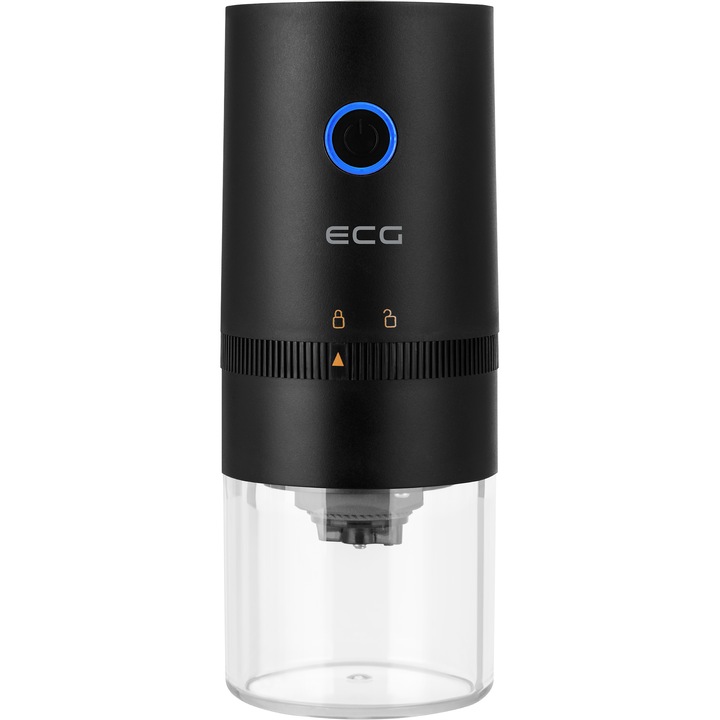Кафемелачка ECG, KM 150 Minimo, USB зареждане, 3.7 волта, 13 W, 30 g, Черен