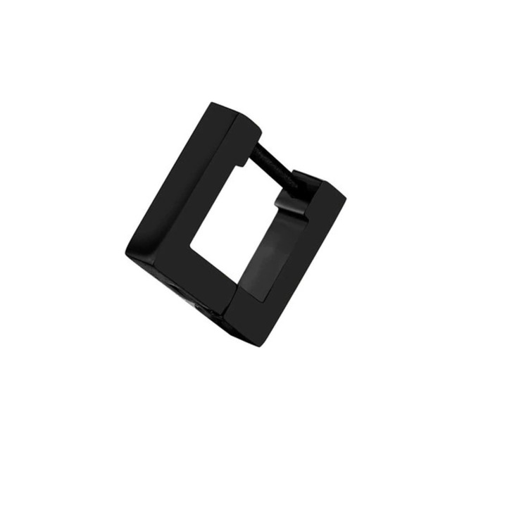 Férfi fülbevaló, 12 mm, fekete