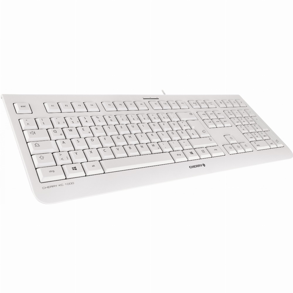 Клавиатура, CHERRY, KC 1000 USB QWERTZ немска, сива - eMAG.bg