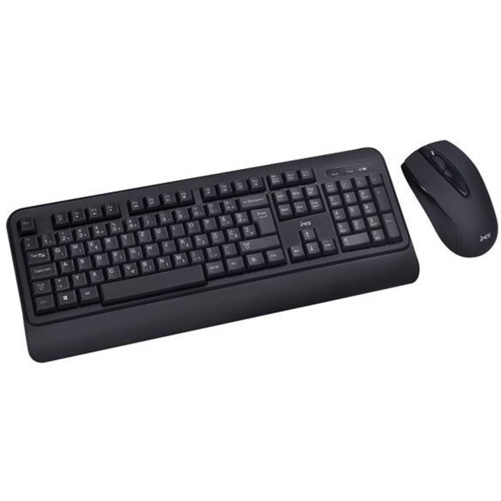 Tastatura + Mouse fara fir, MS, Alpha M300, Negru