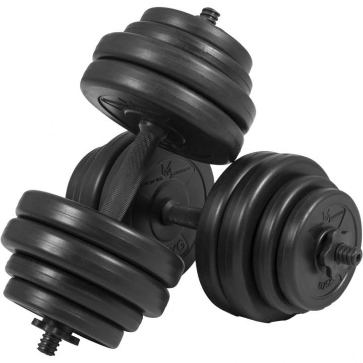 Set 2 gantere, Gorilla Sports, 25 mm, 30 kg