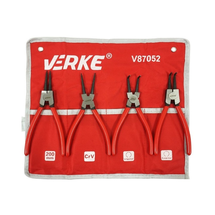 Set 4 clesti, Verke V87052, seger, 200 mm