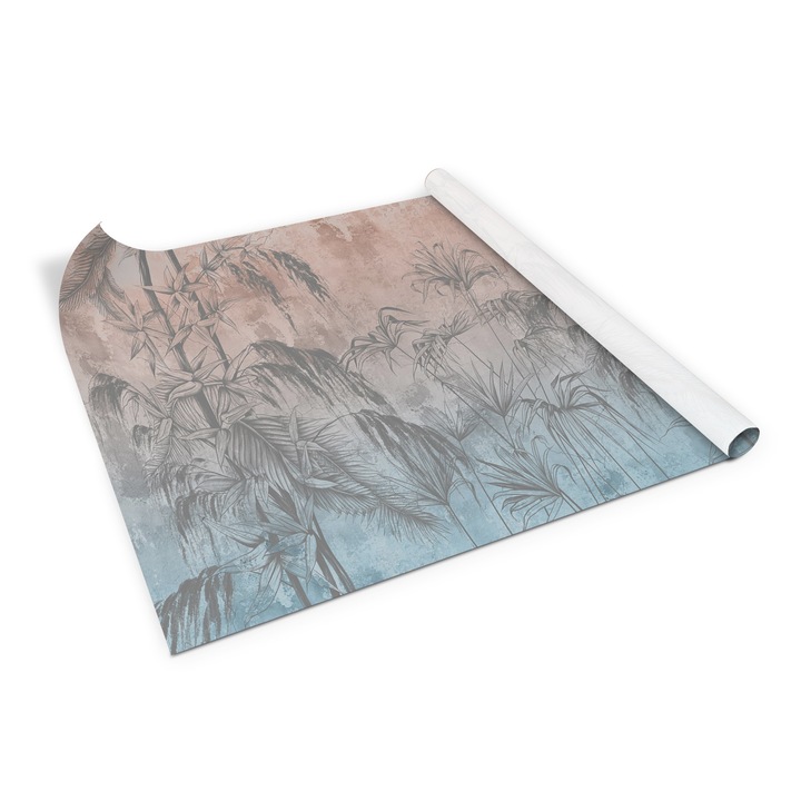 Folie de mobila autoadeziva, Decormat, model tropical, Multicolor, 100 x 50 cm, 010130570010000053945