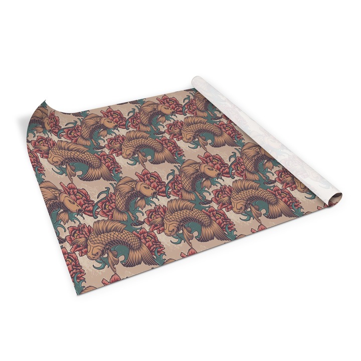 Folie de mobila autoadeziva, Decormat, peste koi, Multicolor, 100 x 50 cm, 010130570010000054016