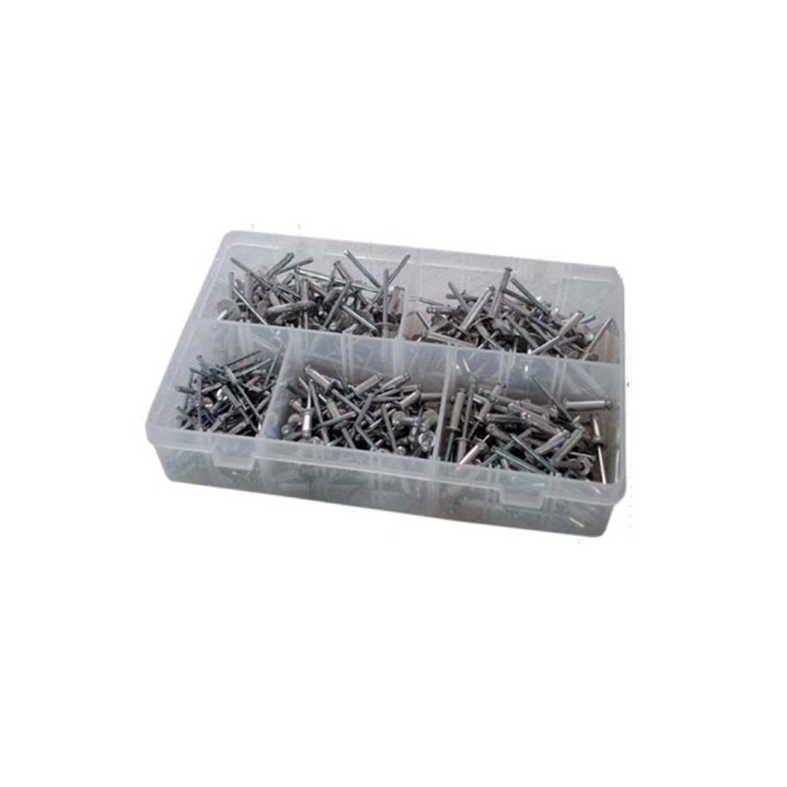 Set 300 popnituri JBM 00233, metal, cutie plastic