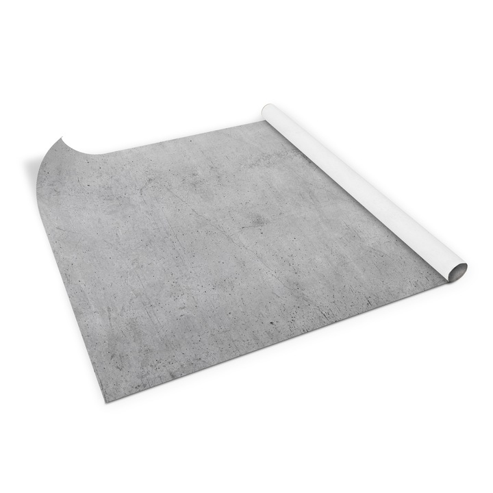 Folie de mobila autoadeziva, Decormat, abstractizare concreta, Gri, 100 x 50 cm, 010130570010000053883