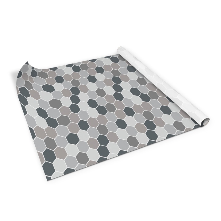 Folie de mobila autoadeziva, Decormat, fagure, Multicolor, 100 x 50 cm, 010130570010000020825