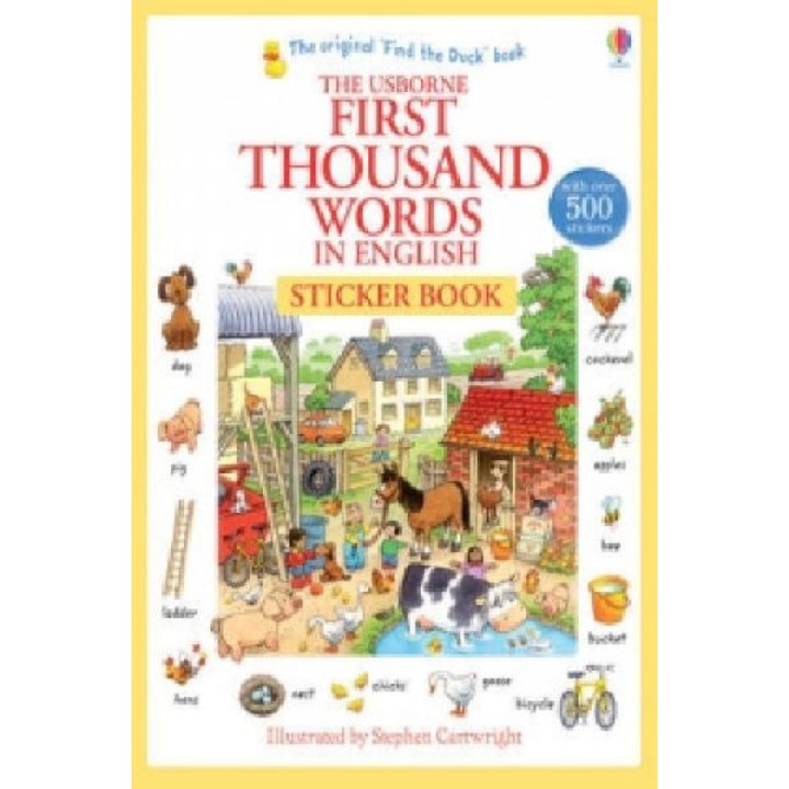 First Thousand Words in English Sticker Book - Heather Amery