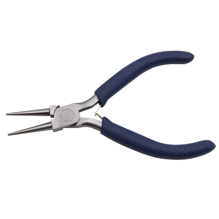 Cleste Singer, otel inoxidabil, manere plastic albastru, 12,5 cm