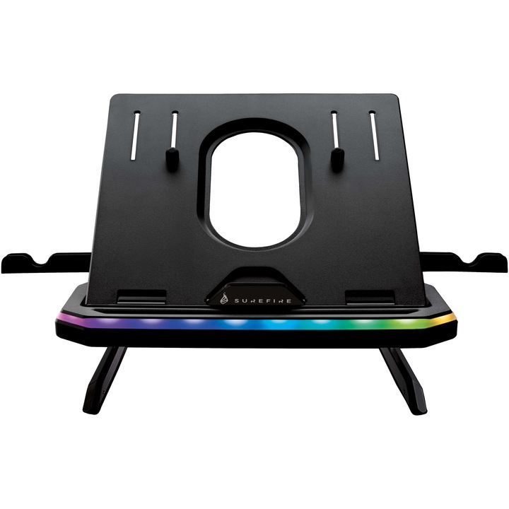 Stand laptop gaming, SureFire Portus X1, iluminare RGB
