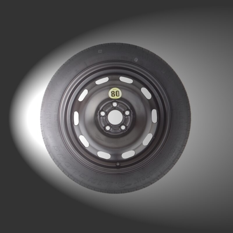 Set roata de rezerva pentru Audi A2 I R15, 5 x 100 x 57.1 cm, cheie ...