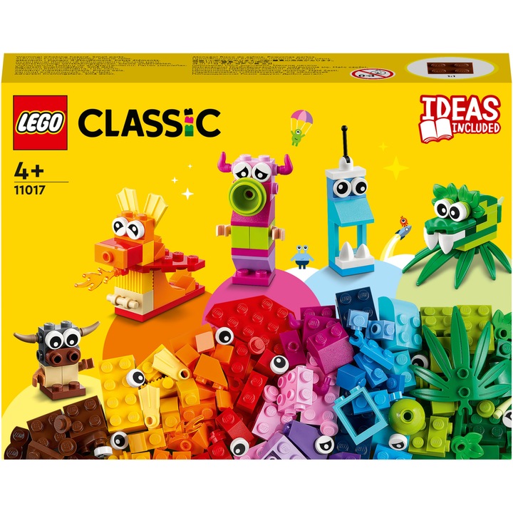 LEGO® Classic - Monștri creativi 11017, 140 piese