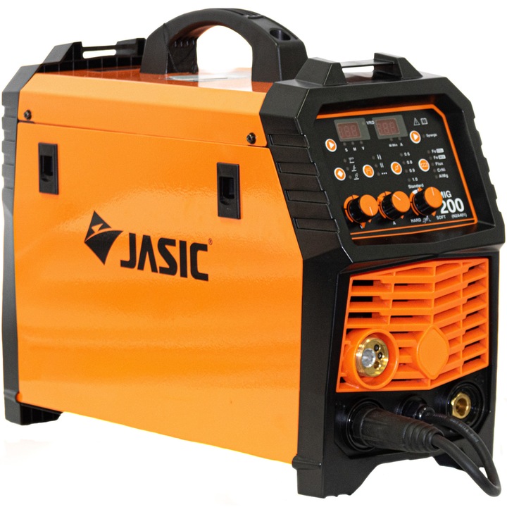 Aparat de sudura Jasic MIG 200 Premium, MIG/TIG/MMA, 230 V, 200 A, 1.6-3.2 mm electrod, 8000 W curent absorbit, accesorii MIG MAG incluse