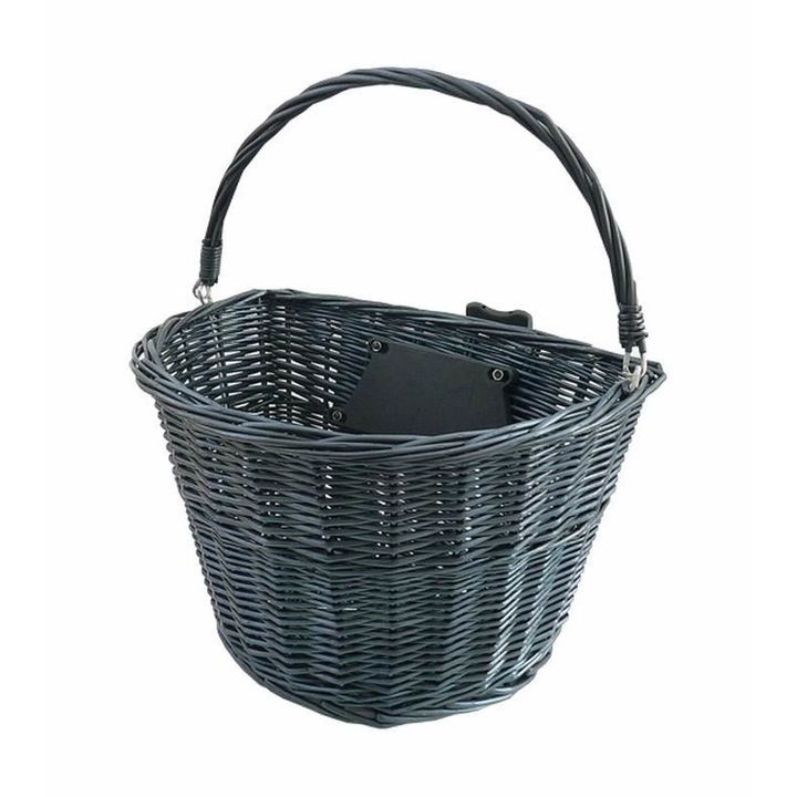 Első kerékpárkosár, fekete 68367 CarCo