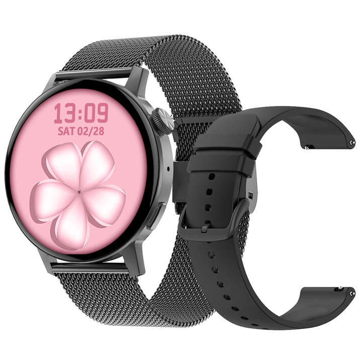 SmartWatch LikeSmart, 1,19" Retina дисплей, Bluetooth разговори, Меню на румънски език