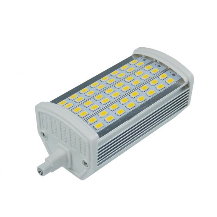 Lampa led R7s 118mm 15w 48 smd 5730, alb rece reglabil