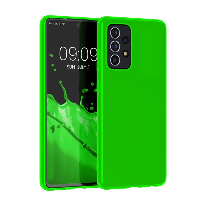 Telefontok Samsung Galaxy A52 / Galaxy A52 5G / Galaxy A52s 5G, szilícium, zöld, 54346.44, kwmobile