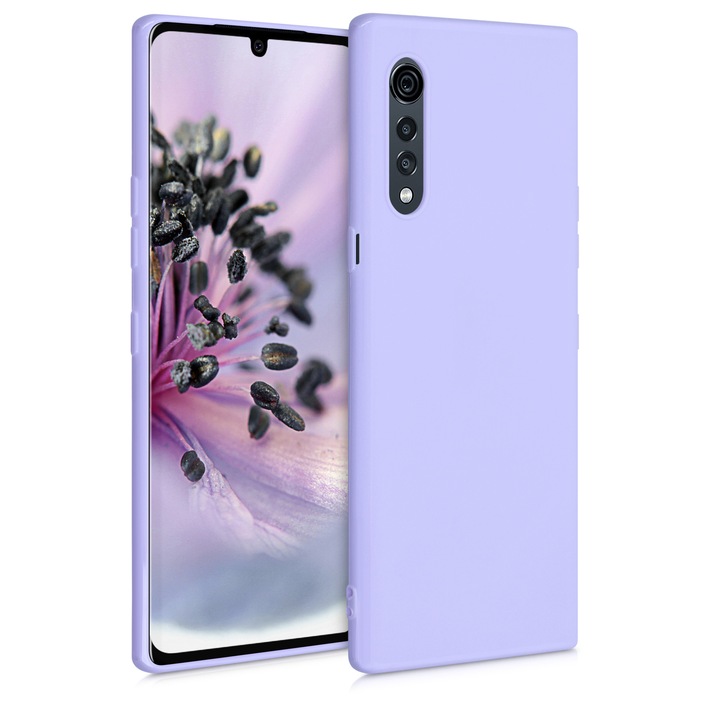 Telefontok LG Velvet, szilikon, lila, 52532.108