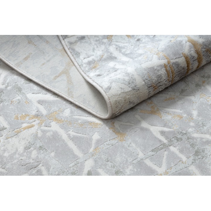 Covor DYWANY ŁUSZCZÓW acril elitra 9964 spalier vintage gri / galben , 240x350 cm